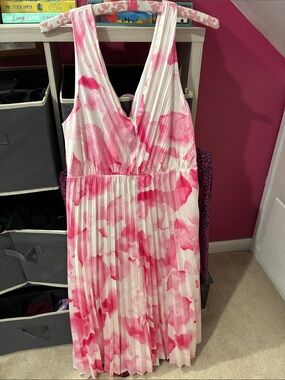 Express Light Pink Lined Dress